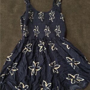 American Eagle Outfitters Dark Blue Floral Romper